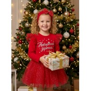 Платтячко з повязочкой "Новорічна зірочка" 7-148